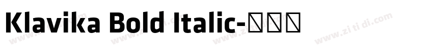 Klavika Bold Italic字体转换
